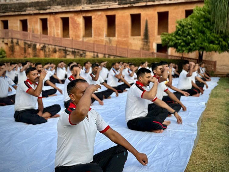 RAJPUTANA RIFLES CELEBRATES INTERNATIONAL YOGA DAY AT JAIGARH FORT