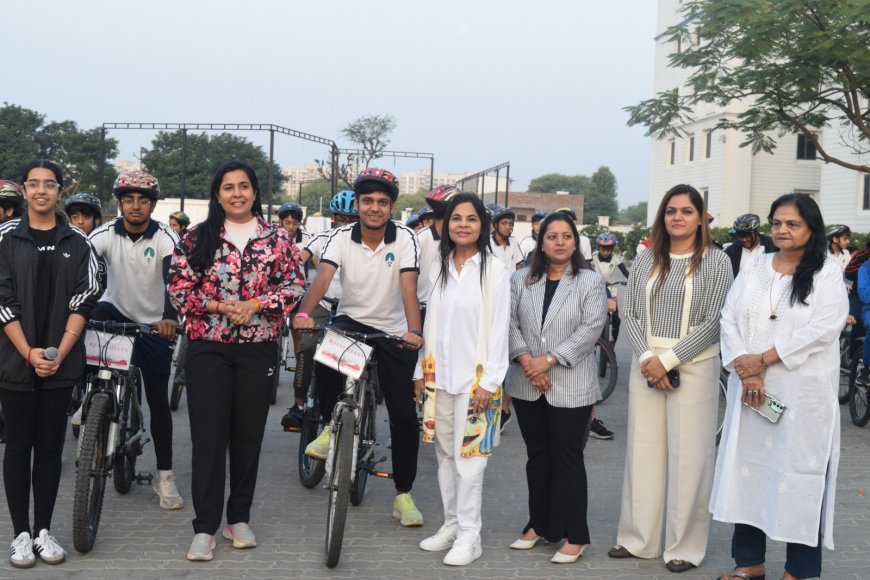 CYCLOTHON ORGANISED TO PROMOTE HEALTH AND CLEANLINESS